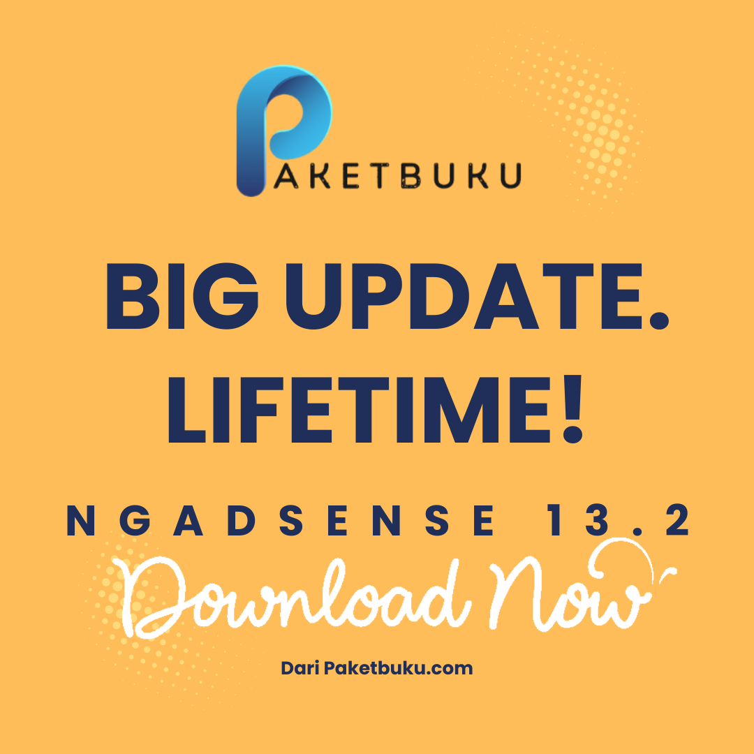 PAKET BUKU NGADSENSE 13.2 FULL UPDATE + Addon & Video